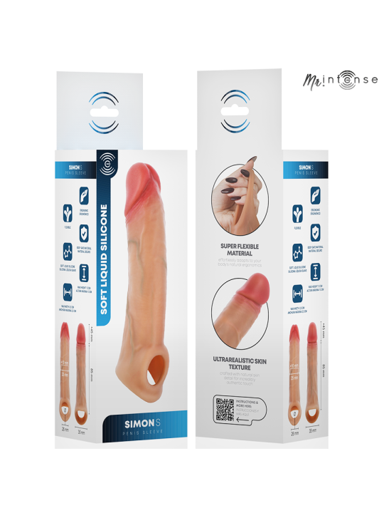 MR INTENSE - SIMON S FUNDA DE PENE SILICONA 13 CM -Ø- 4 CM