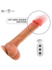 MR INTENSE - BRADLEY DILDO VIBRADOR SILICONA CON EFECTO CALOR Y CONTROL REMOTO 21 CM -Ø- 4.2 CM