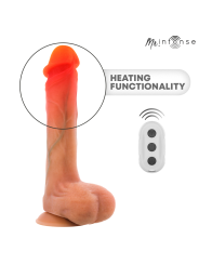 MR INTENSE - BRADLEY DILDO VIBRADOR SILICONA CON EFECTO CALOR Y CONTROL REMOTO 21 CM -Ø- 4.2 CM
