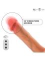 MR INTENSE - BRADLEY DILDO VIBRADOR SILICONA CON EFECTO CALOR Y CONTROL REMOTO 21 CM -Ø- 4.2 CM