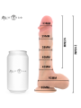 MR INTENSE - BRADLEY DILDO VIBRADOR SILICONA CON EFECTO CALOR Y CONTROL REMOTO 21 CM -Ø- 4.2 CM
