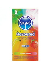 Skins: 8 preservativos premium de cuatro sabores