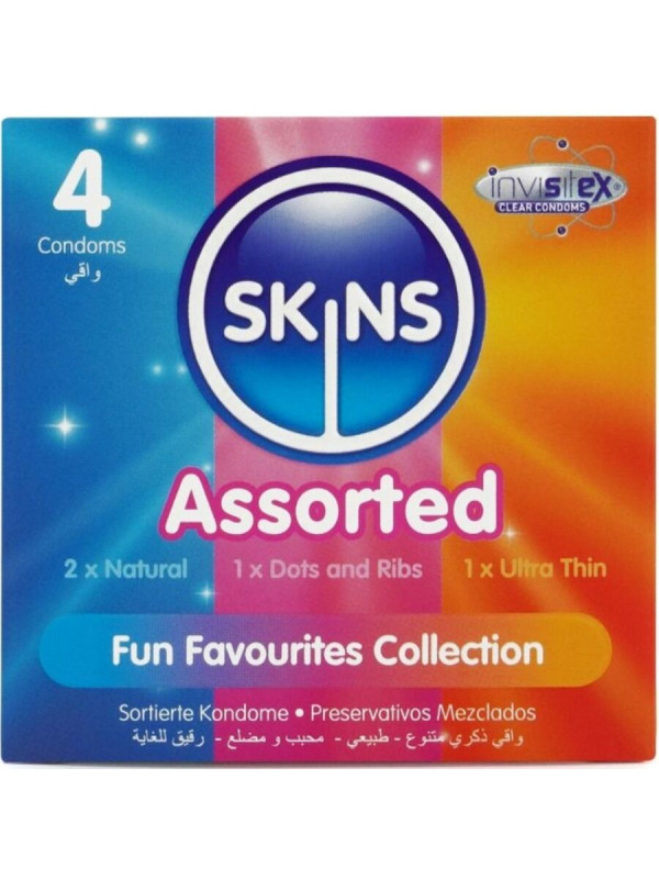 SKINS - SURTIDO PRESERVATIVOS PREMIUM PACK 4