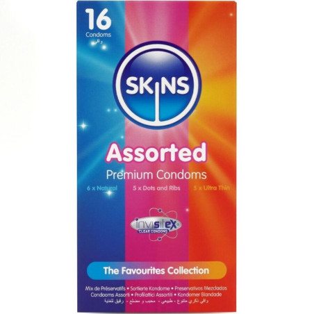 SKINS - SURTIDO PRESERVATIVOS PREMIUM PACK 16