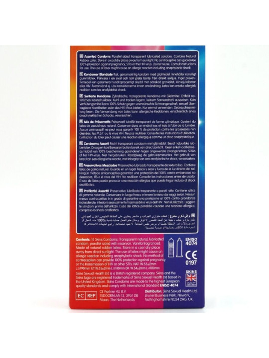 SKINS - SURTIDO PRESERVATIVOS PREMIUM PACK 16