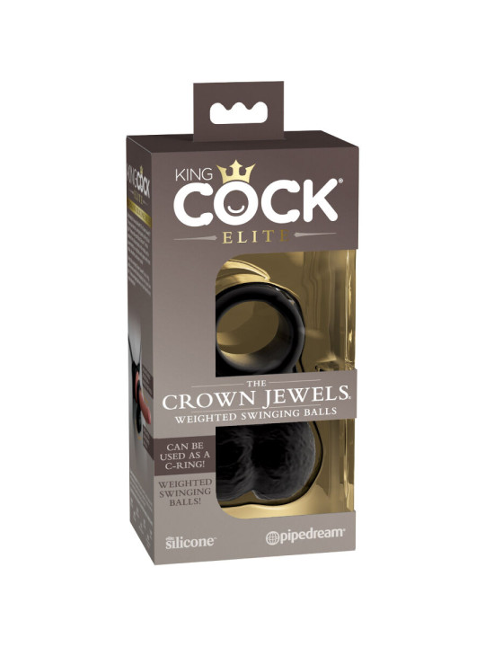 KING COCK - TESTÍCULOS BALANCEANTES EJERCITADOR CON PESO SILICONA