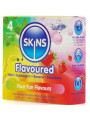 Skins: 4 preservativos premium de cuatro sabores