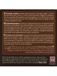 SKINS - PRESERVATIVOS PREMIUM SABOR CHOCOLATE PACK 4
