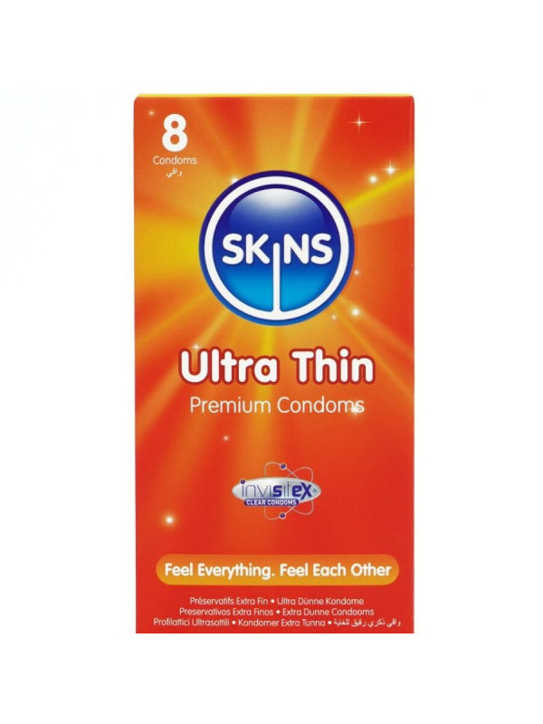 SKINS - ULTRAFINOS PRESERVATIVOS PREMIUM PACK 8
