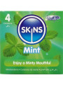 SKINS - PRESERVATIVOS PREMIUM SABOR MENTA PACK 4