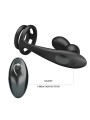 MR PLAY - ANILLO PARA PENE CON PLUG ANAL CON VIBRACIÓN CONTROL REMOTO