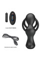 MR PLAY - ANILLO PARA PENE CON PLUG ANAL CON VIBRACIÓN CONTROL REMOTO