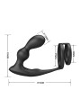 MR PLAY - ANILLO PARA PENE CON PLUG ANAL CON VIBRACIÓN CONTROL REMOTO