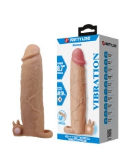 PRETTY LOVE - XERXES FUNDA PARA PENE CON ESTIMULADOR DE CLÍTORIS Y VIBRACIÓN