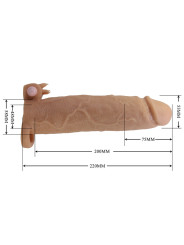 PRETTY LOVE - XERXES FUNDA PARA PENE CON ESTIMULADOR DE CLÍTORIS Y VIBRACIÓN