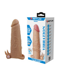 PRETTY LOVE - QUILLON FUNDA PARA PENE CON ESTIMULADOR DE CLÍTORIS Y VIBRACIÓN