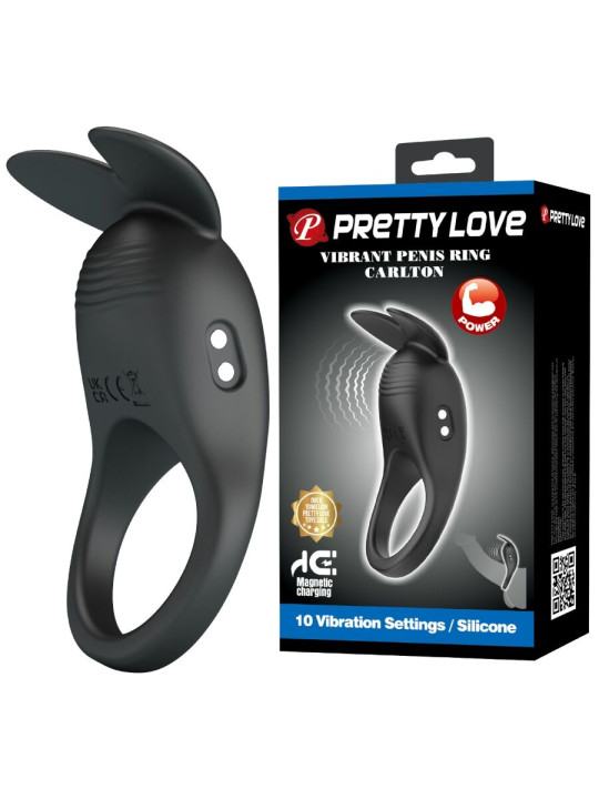 PRETTY LOVE - CARLTON ANILLO PARA PENE CON ESTIMULADOR DE CLÍTORIS