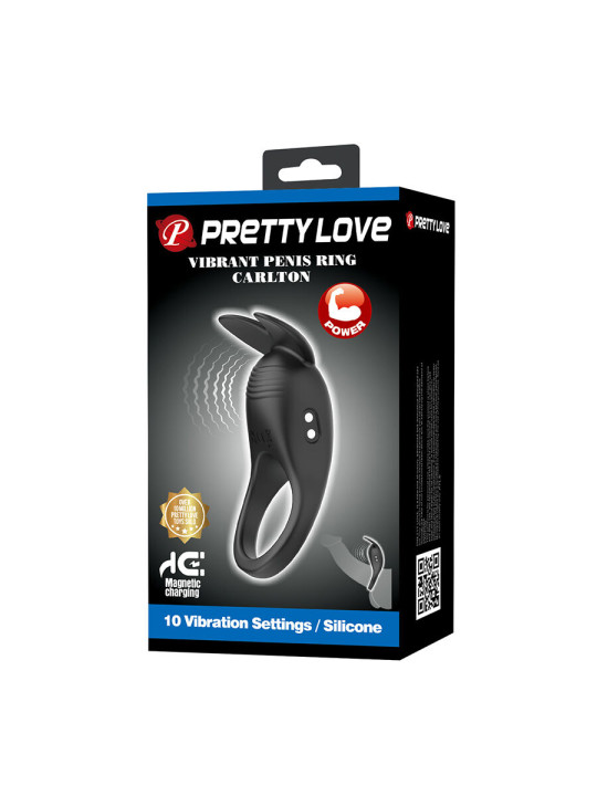PRETTY LOVE - CARLTON ANILLO PARA PENE CON ESTIMULADOR DE CLÍTORIS