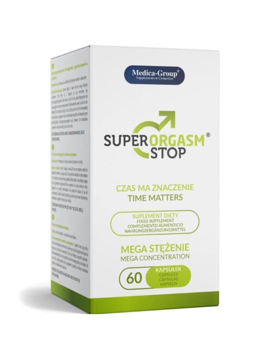 Super Orgasm Stop – Cápsulas Naturales para el Control de la Eyaculación y Mayor Resistencia Sexual