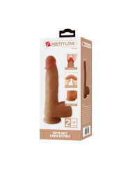PRETTY LOVE - DUVALL DILDO REALÍSTICO CON VENTOSA 19.3 CM -Ø- 4.5 CM
