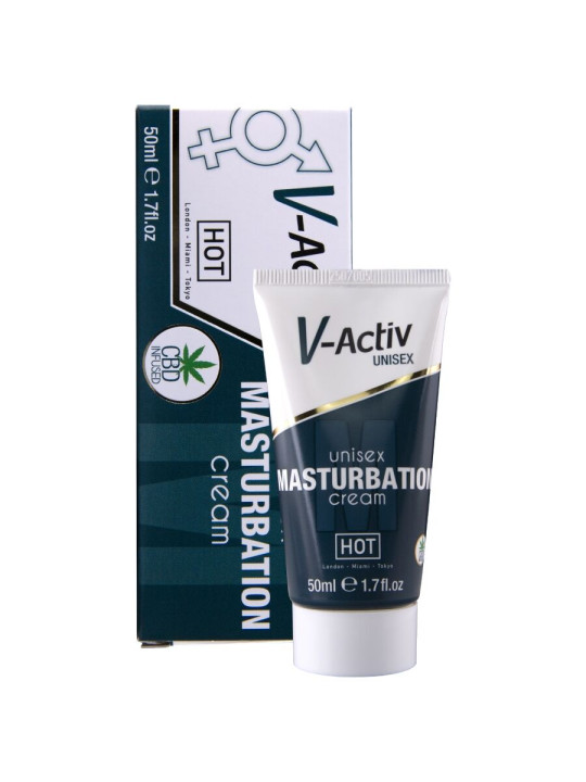 HOT - CREMA DE MASTURBACIÓN CON CBD - UNISEX 100 ML