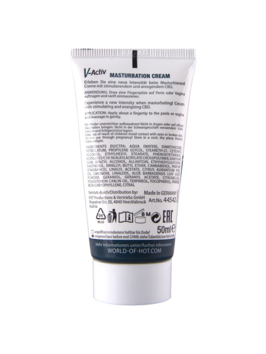 HOT - CREMA DE MASTURBACIÓN CON CBD - UNISEX 100 ML