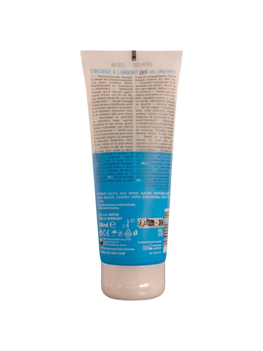 HOT - MASSAGE & GLIDE GEL 2 EN 1 TACTO SEDOSO 200 ML