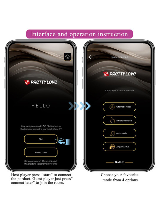 PRETTY LOVE - DORA VIBRADOR INVISIBLE CON APP GRATUITA
