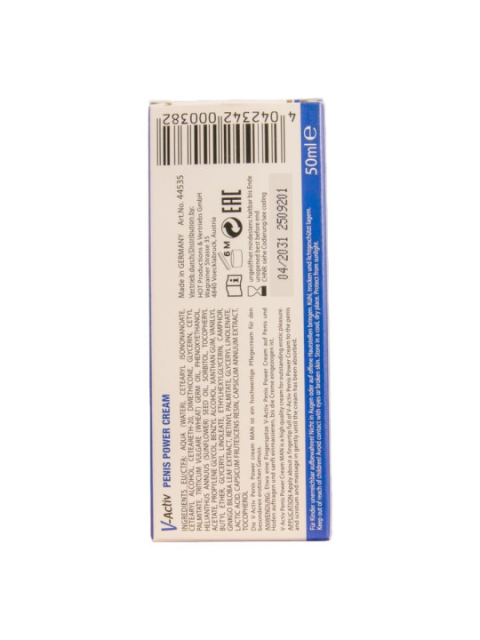 HOT - V-ACTIV PENIS POWER CREMA PARA HOMBRE 50 ML