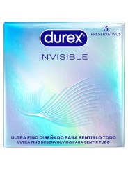 DUREX - PRESERVATIVOS INVISIBLE ULTRA FINO 3 UNIDADES