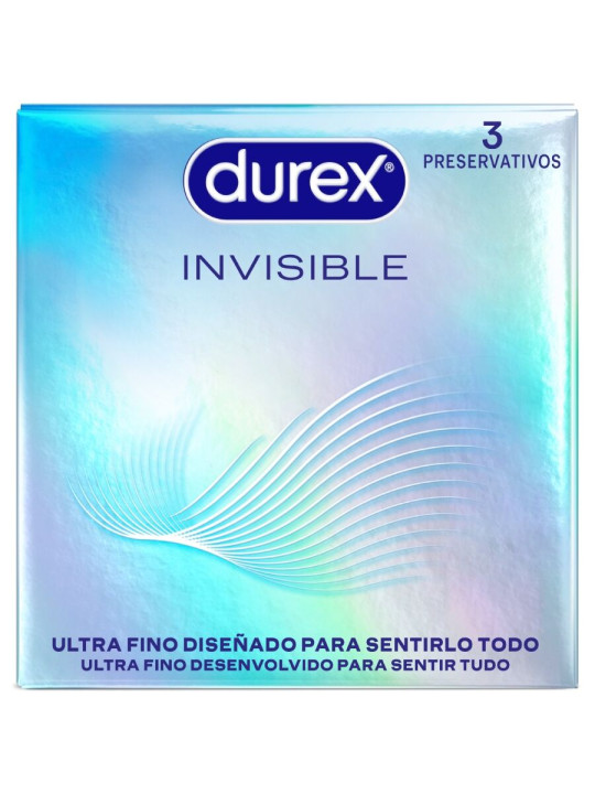DUREX - PRESERVATIVOS INVISIBLE ULTRA FINO 3 UNIDADES