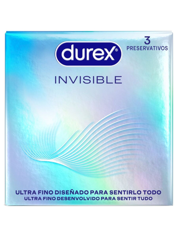 DUREX - PRESERVATIVOS INVISIBLE ULTRA FINO 3 UNIDADES