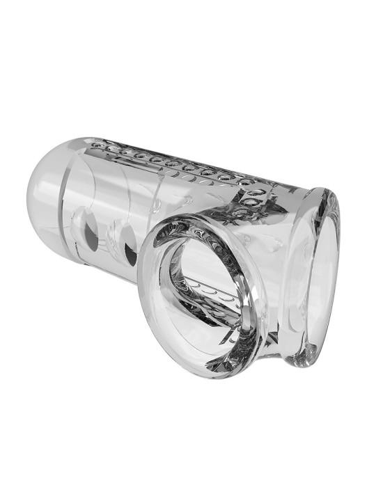 PRETTY LOVE - FUNDA PARA PENE TEXTURIZADA TRANSPARENTE