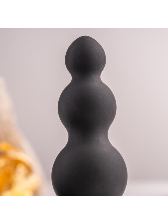 ROCKS- OFF - PETITE SENSATIONS BUBBLES PLUG ANAL VIBRADOR NEGRO