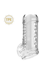 PRETTY LOVE - FUNDA PARA PENE TEXTURIZADA TRANSPARENTE