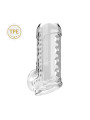 PRETTY LOVE - FUNDA PARA PENE TEXTURIZADA TRANSPARENTE