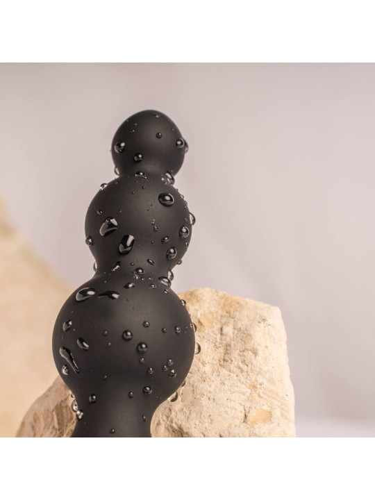 ROCKS- OFF - PETITE SENSATIONS BUBBLES PLUG ANAL VIBRADOR NEGRO