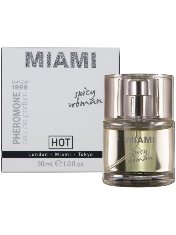 HOT - PERFUME CON FEROMONAS MIAMI SPICY MUJER 30 ML