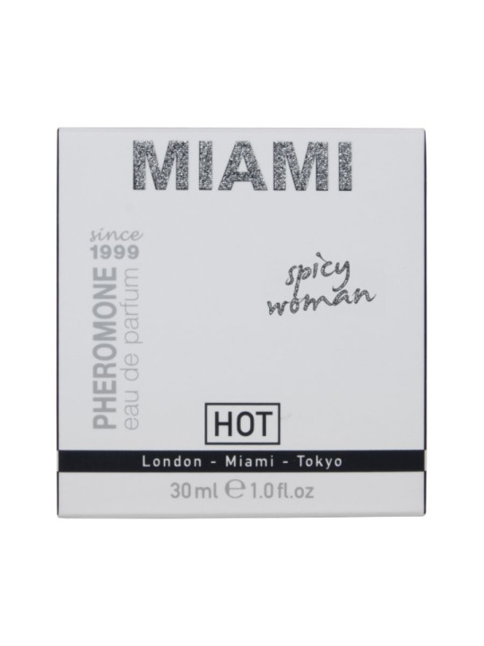 HOT - PERFUME CON FEROMONAS MIAMI SPICY MUJER 30 ML