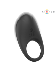 INTENSE - MERLOTTE ANILLO VIBRADOR CON ESTIMULACIÓN DE CLÍTORIS NEGRO
