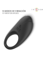 INTENSE - MERLOTTE ANILLO VIBRADOR CON ESTIMULACIÓN DE CLÍTORIS NEGRO