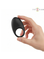 INTENSE - MERLOTTE ANILLO VIBRADOR CON ESTIMULACIÓN DE CLÍTORIS NEGRO