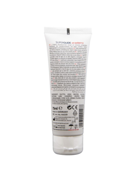HOT Superglide: lubricante comestible de fresa 75 ml