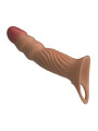 PRETTY LOVE - FUNDA PARA PENE TEXTURIZADA CON VIBRACIÓN Y CONTROL REMOTO