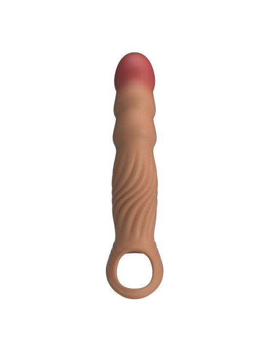 PRETTY LOVE - FUNDA PARA PENE TEXTURIZADA CON VIBRACIÓN Y CONTROL REMOTO