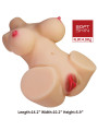 Torso masturbador Crazy Bull Emma en TPE Soft Skin, 4,8 kg, con medidas 36 x 26 x 15 cm