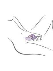 ROCKS- OFF - GLO- GIRL VIBRADOR RABBIT MORADO