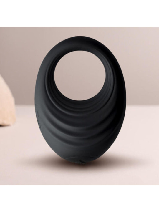 ROCKS- OFF - SPIRE ANILLO VIBRADOR PARA EL PENE NEGRO