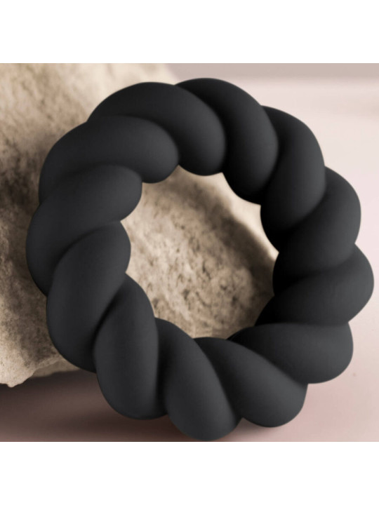 ROCKS- OFF - TWIST ANILLO MASTURBADOR SILICONA NEGRO
