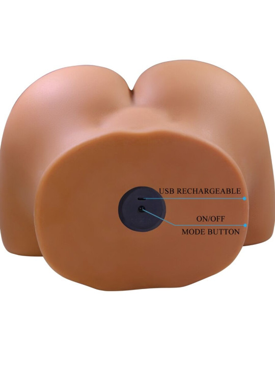 CRAZY BULL - WENDY TRASERO FEMENINO REALISTA VIBRADOR & SUCCIONADOR CON SONIDO 11 KG